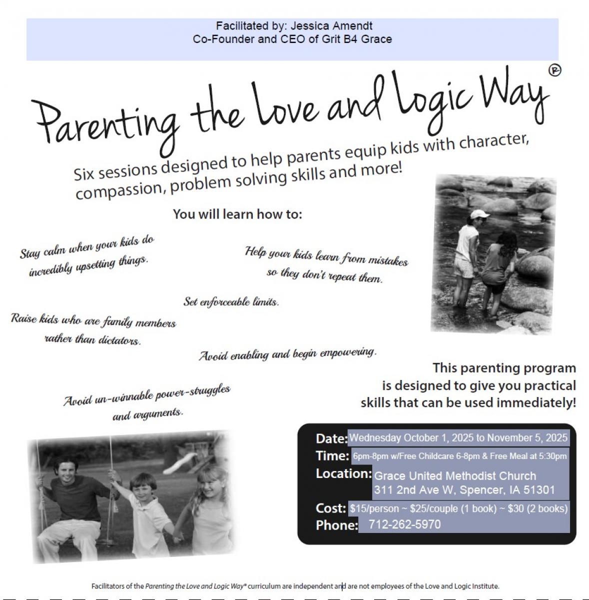 Love & Logic Class Fall 2025 