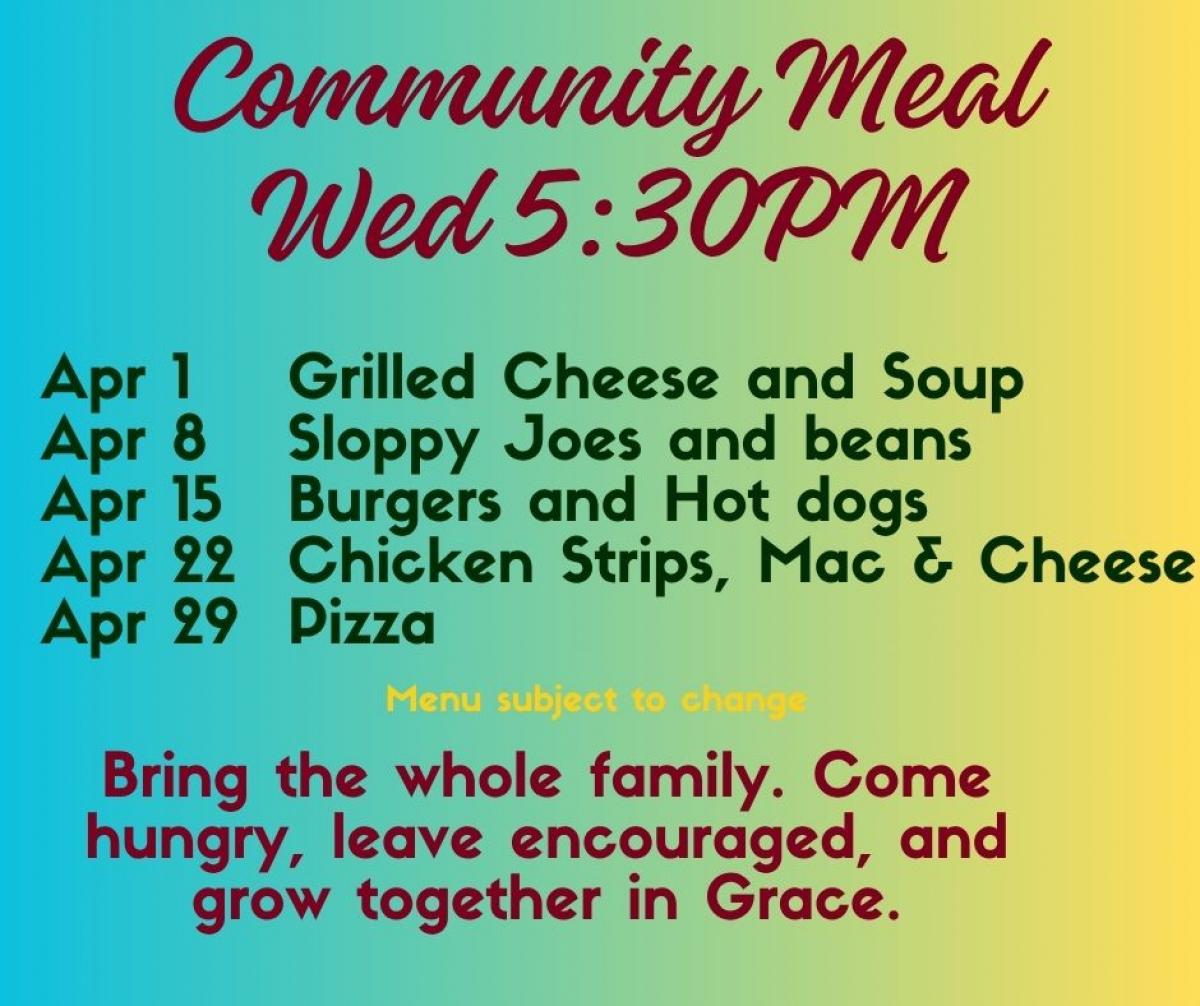 Wednesday Night Community Meal